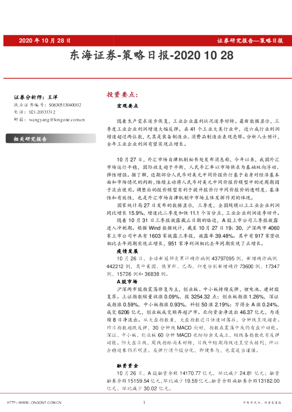 策略日报