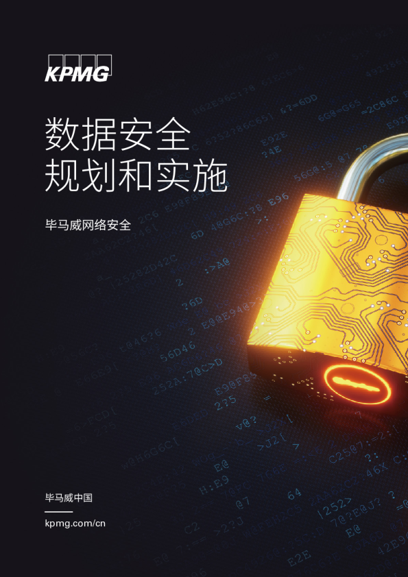 网络安全行业：数据安全规划和实施