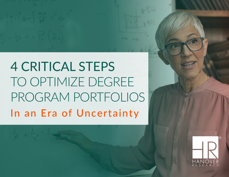 在不确定的时代优化学位课程的4个关键步骤