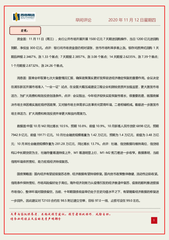 早间评论