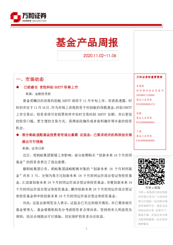 基金产品周报