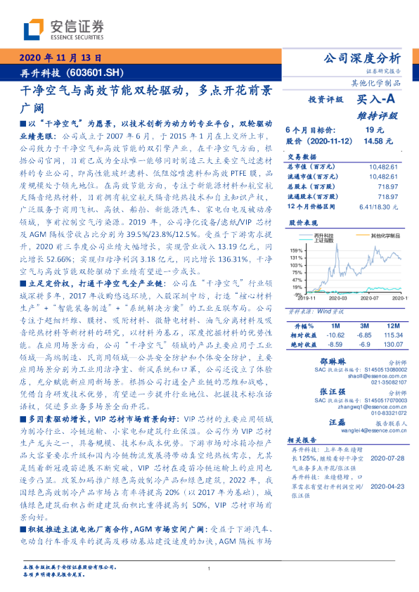 干净空气与高效节能双轮驱动，多点开花前景广阔