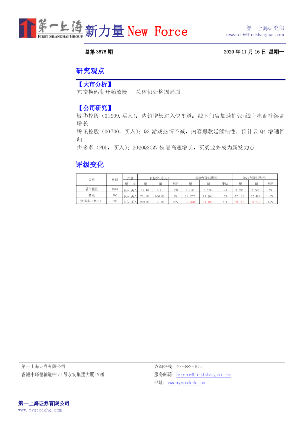 新力量New Force总第3676期