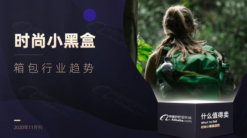 时尚小黑盒趋势 | 阿里巴巴国际站箱包流行趋势（2020年11月）