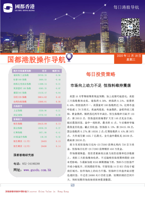 每日港股导航