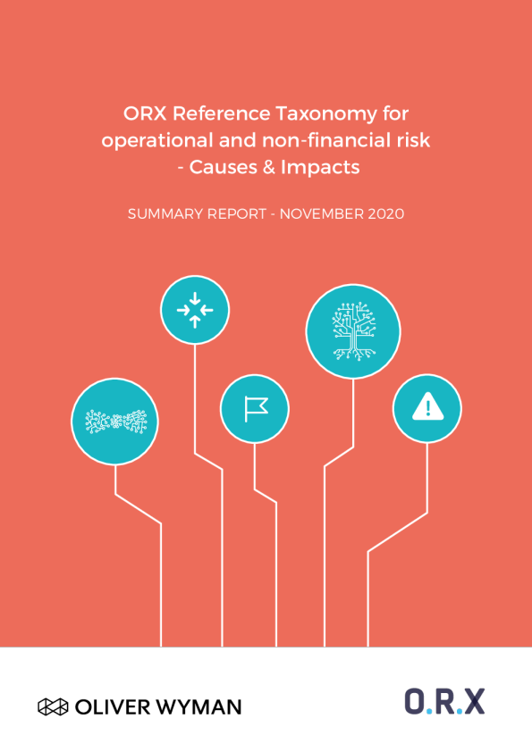 运营和非财务风险的ORX参考分类