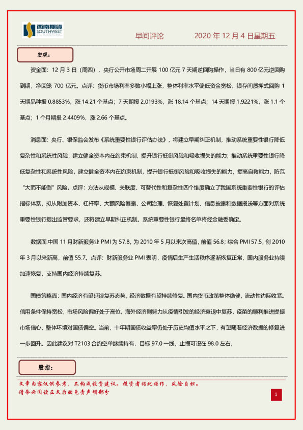 早间评论
