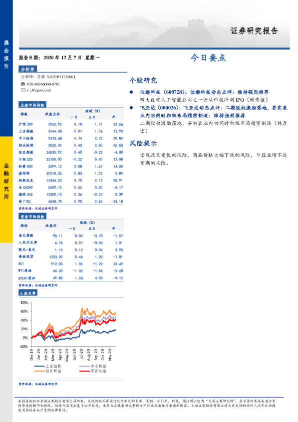 长城证券晨会报告