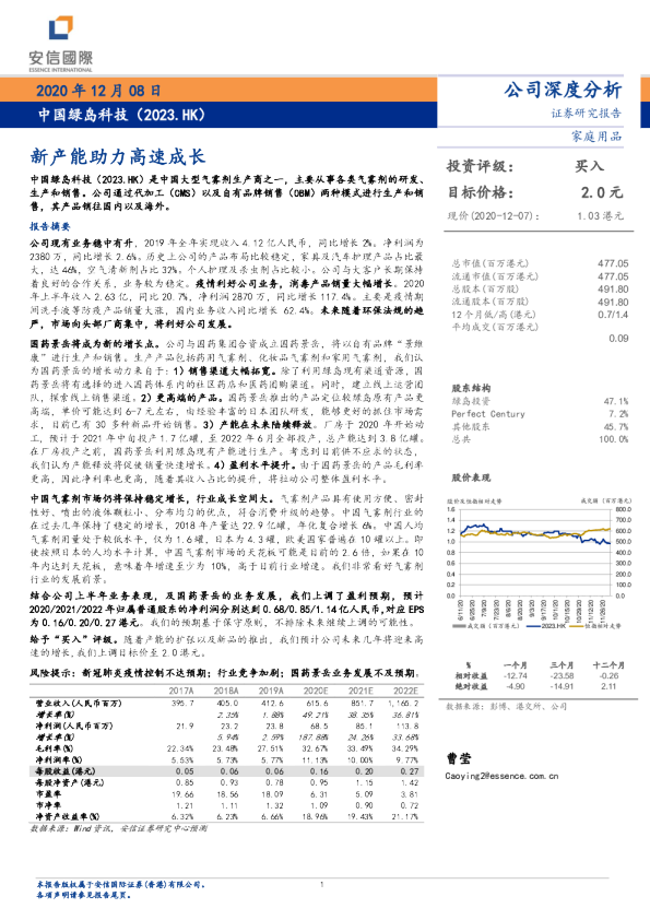 新产能助力高速成长