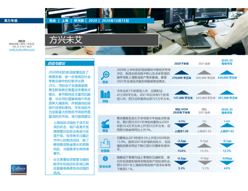 高力国际上海物流市场2020年报2021展望