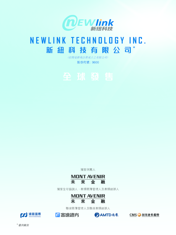 新纽科技招股说明书