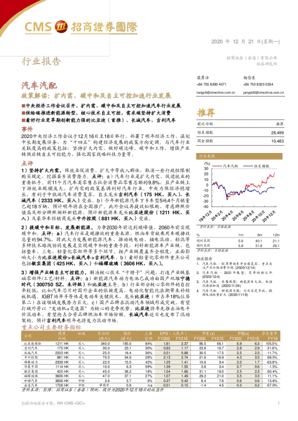 政策解读：扩内需、碳中和及自主可控加速行业发展