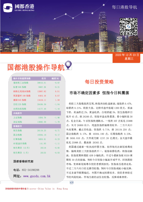 每日港股导航