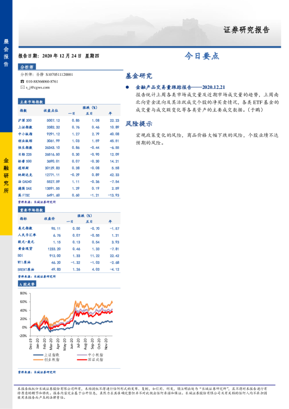 长城证券晨会报告