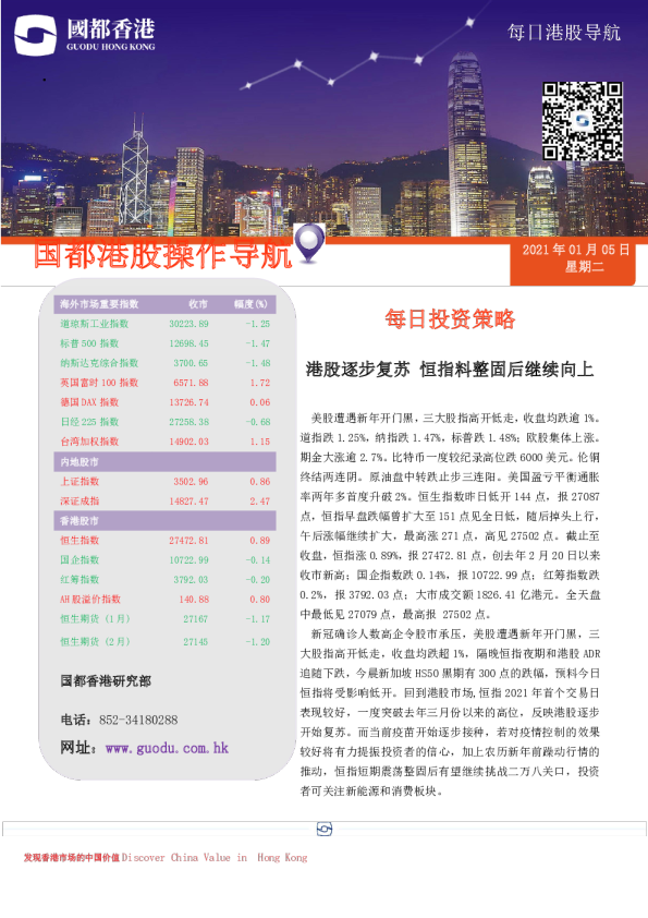 每日港股导航