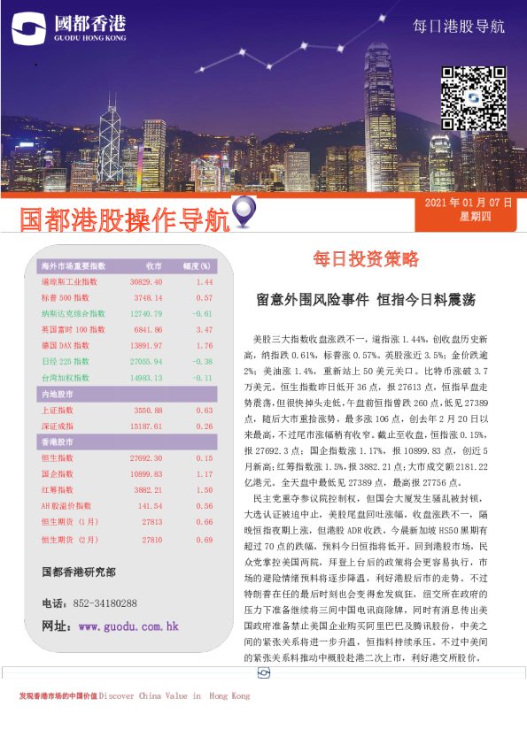 每日港股导航