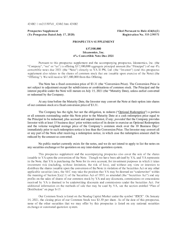 优点互动美股招股说明书(2021-01-15版)