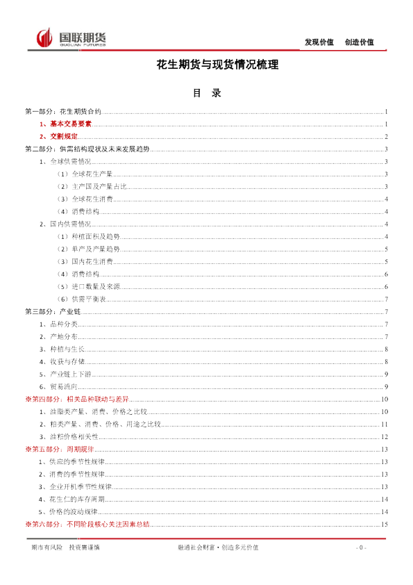花生期货与现货情况梳理