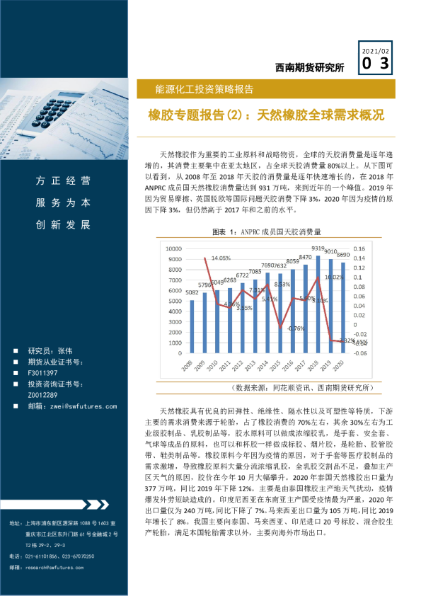 橡胶专题报告(2)：天然橡胶全球需求概况
