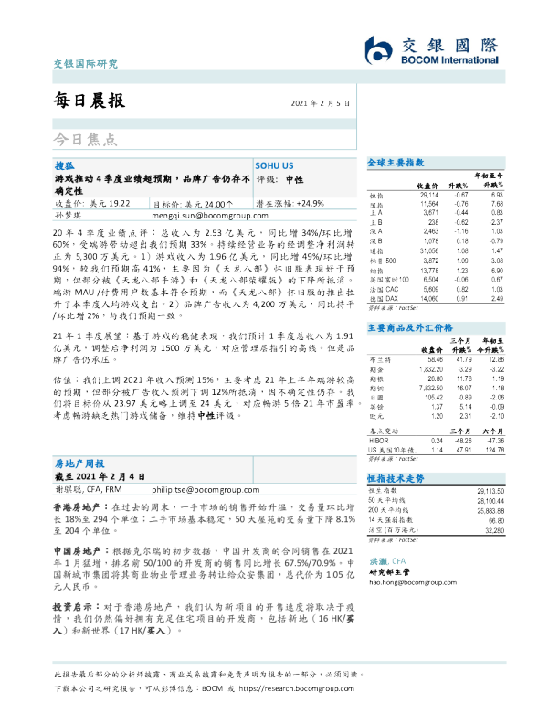 交银国际每日晨报