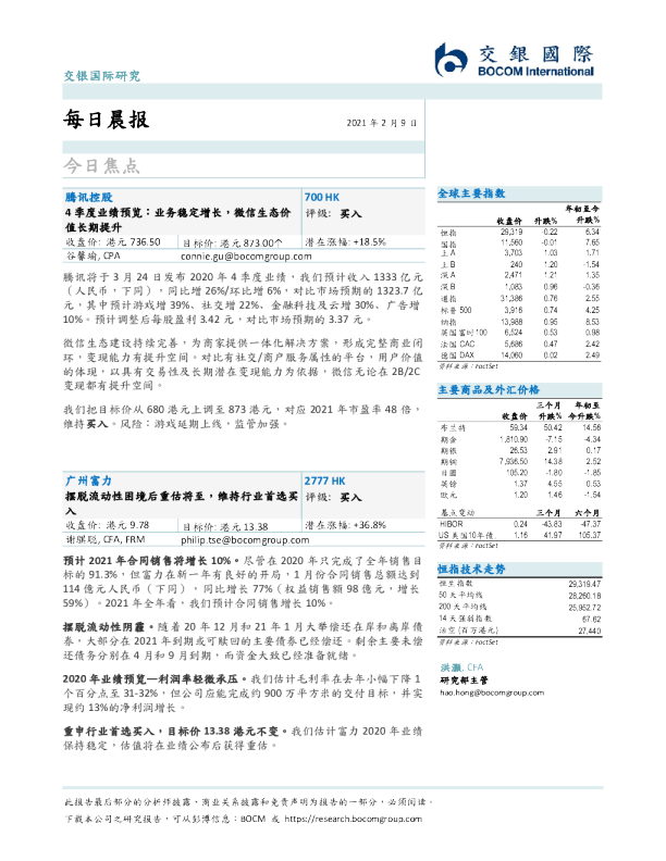 交银国际每日晨报