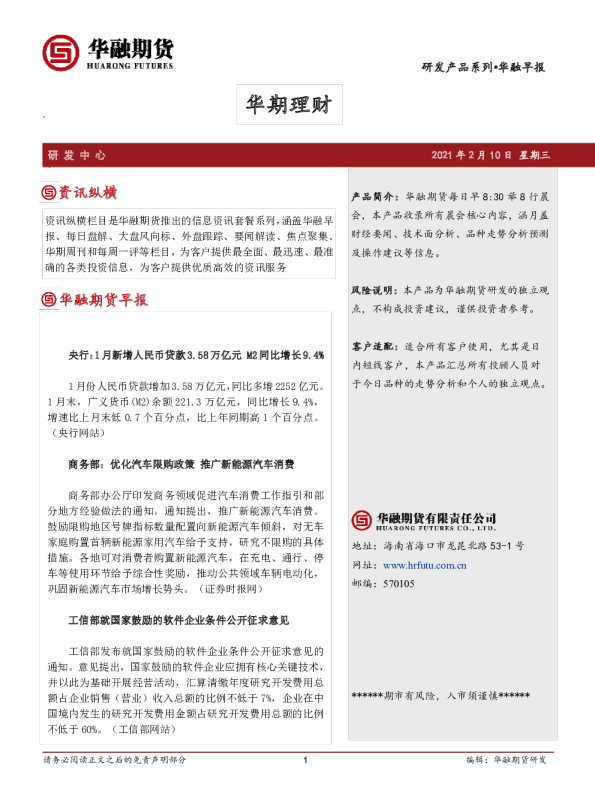 华融早报