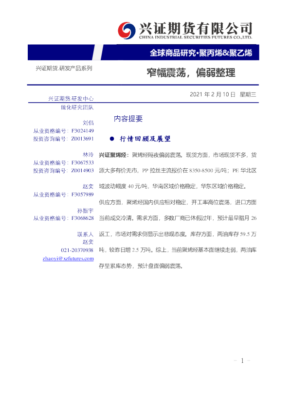 窄幅震荡，偏弱整理