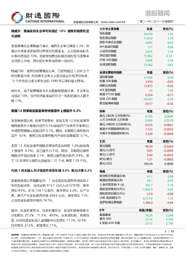 港股朝闻