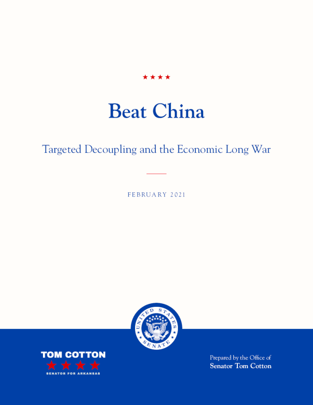 Beat China:Targeted Decoupling and the Economic Long War