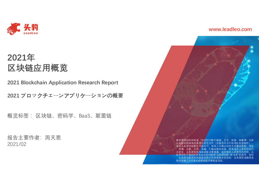 2021年区块链应用概览