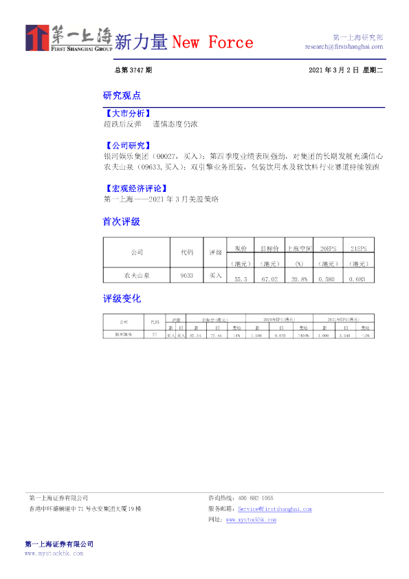 新力量New Force总第3747期