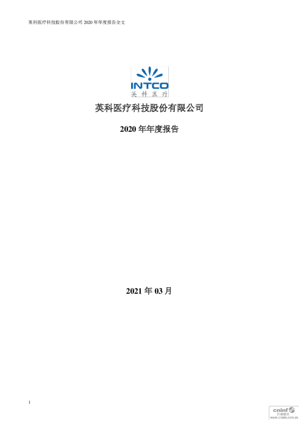 英科医疗：2020年年度报告（更新后）