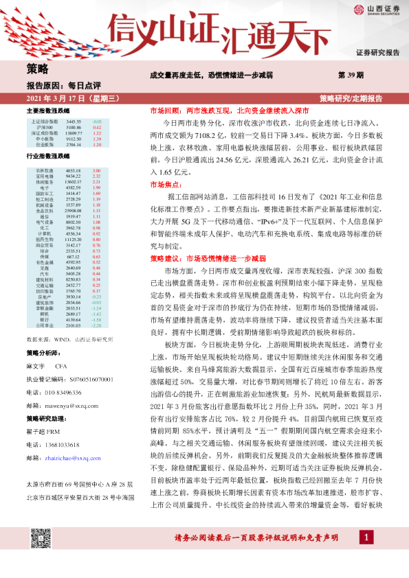 每日点评：成交量再度走低，恐慌情绪进一步减弱
