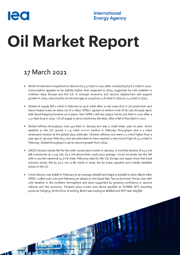 Oil Market Report 