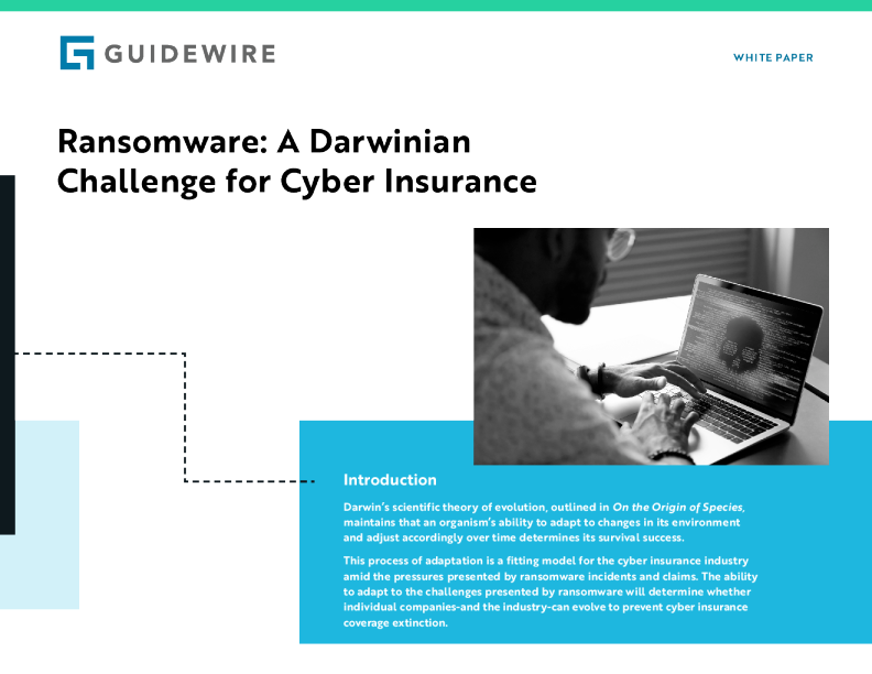 勒索软件 ： 网络保险的达尔文挑战