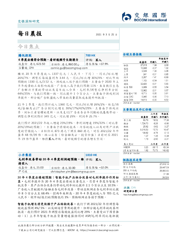 交银国际每日晨报