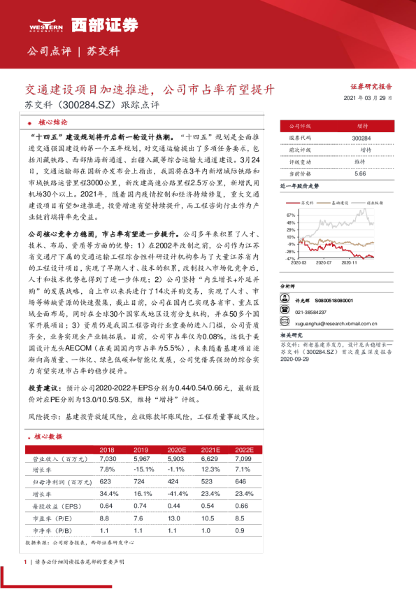 交通建设项目加速推进，公司市占率有望提升