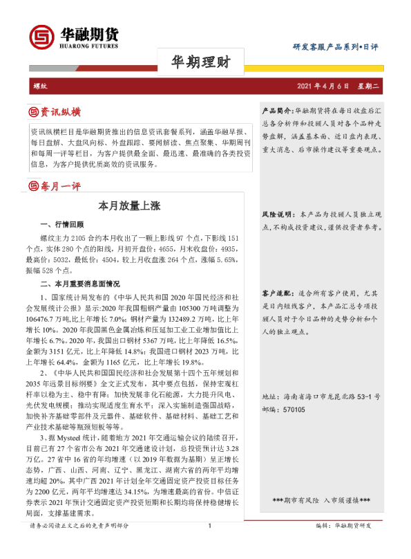 本月放量上涨