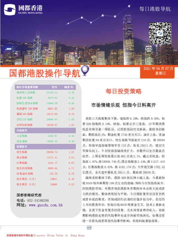 每日港股导航