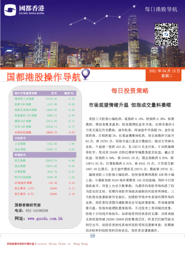 每日港股导航