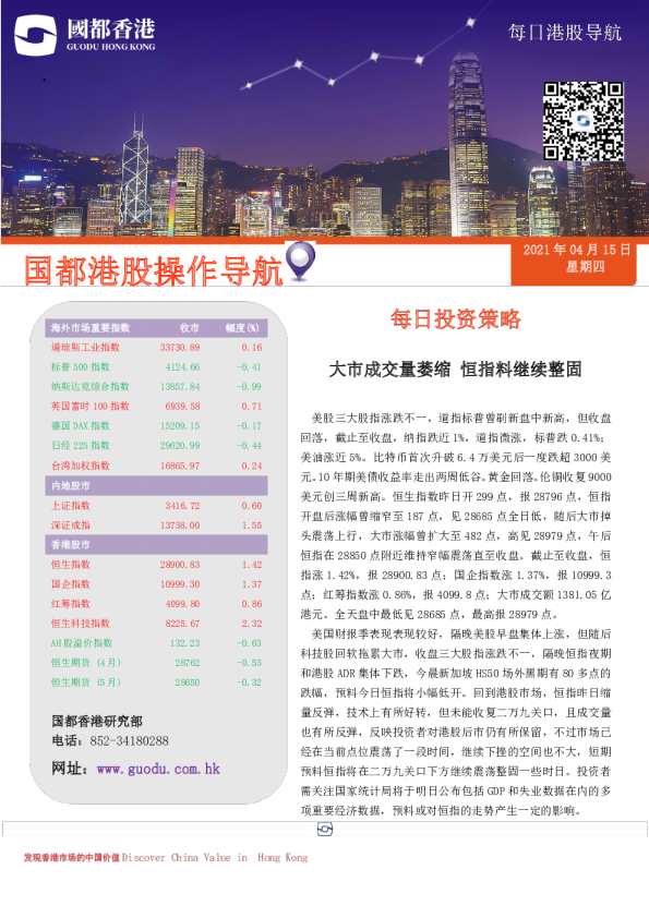 每日港股导航