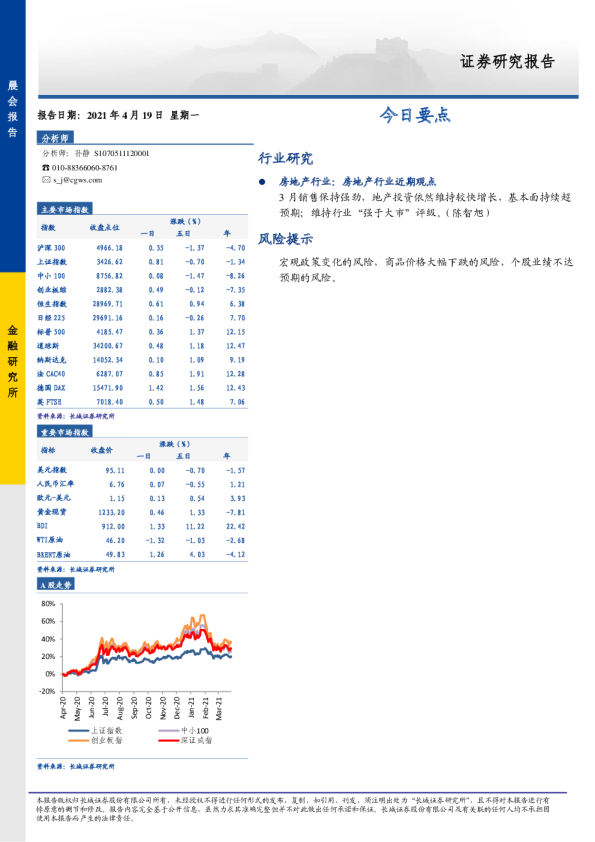 长城证券晨会报告