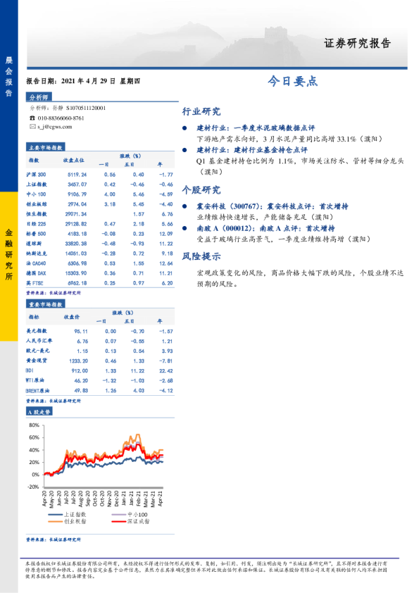 长城证券晨会报告