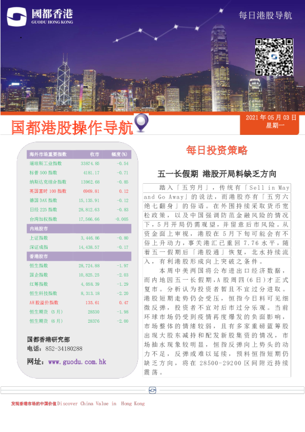 每日港股导航