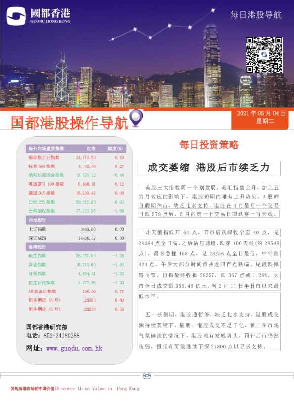 每日港股导航