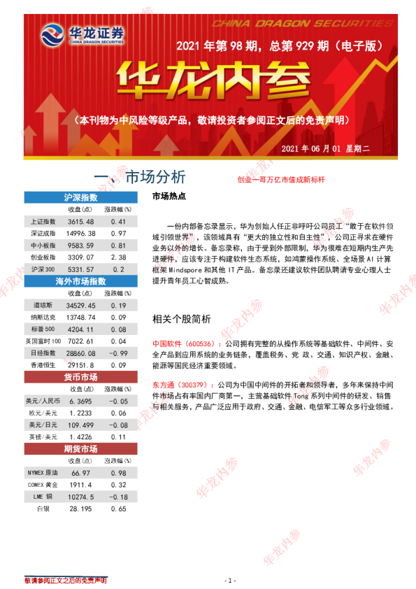 华龙内参2021年第98期，总第929期（电子版）