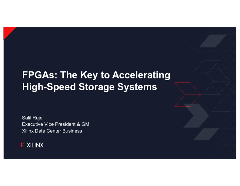 FPGA ： 加速高速存储系统的关键