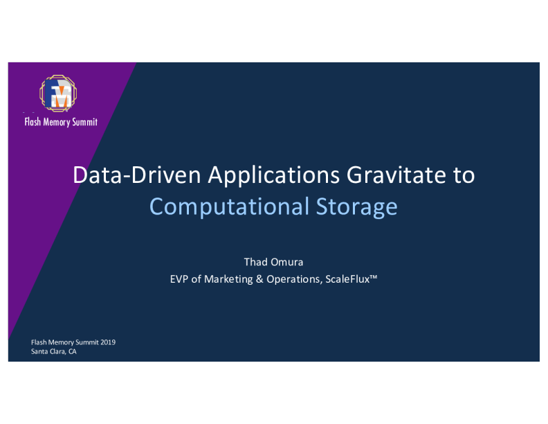 闪存 SummitData - driven 应用程序重力计算存储