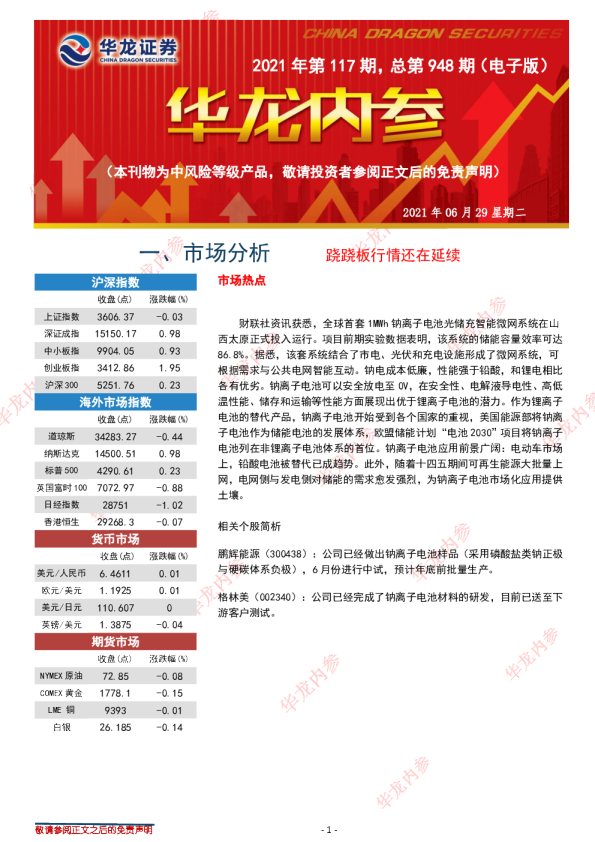华龙内参2021年第117期，总第948期（电子版）