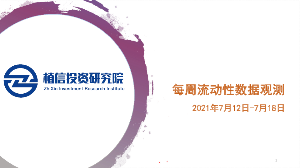 每周流动性数据观测